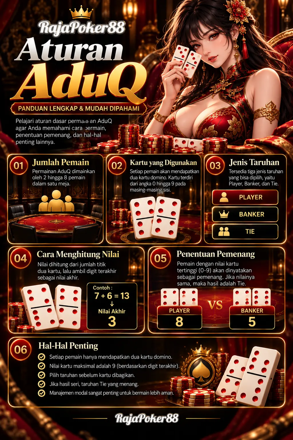 Infografik aturan AduQ
