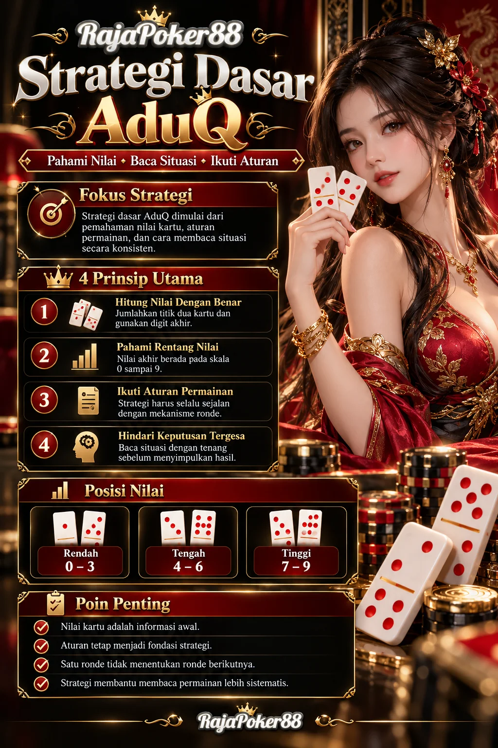 Infografik strategi dasar AduQ